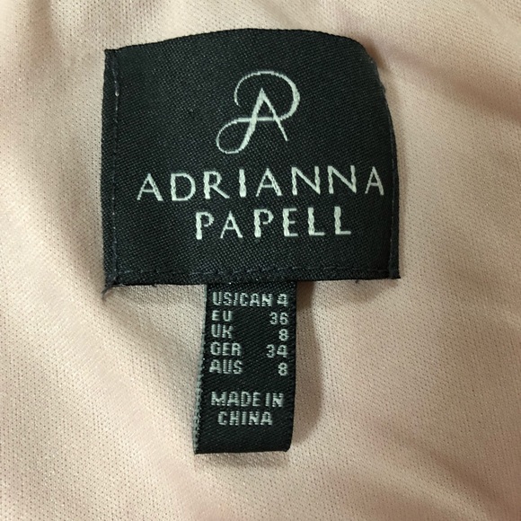 Adrianna Papell One-Shoulder Dress (Blush) - Picture 5 of 5